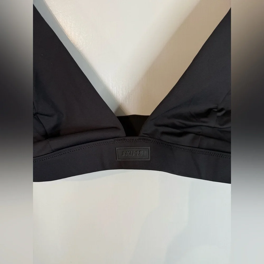 Skims Women’s Black Fixed Triangle Bikini Top - Size 4X (TOP ONLY)